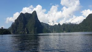 General View of the Cheow Lan Lake in the Khao Sok National Park.