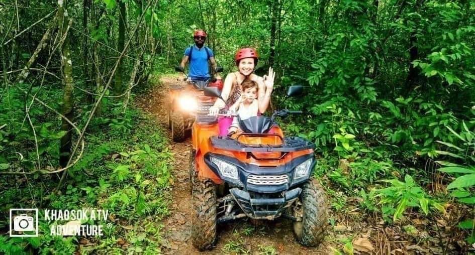 Mother & child at a ATV Adventure Tour in Khao Sok.