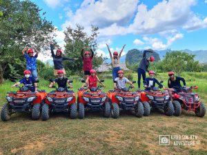 Tourists enjoying a ATV Adventure Tour in Khao Sok.